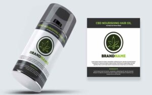 لیبل نمونه محصول حرفه‌ ای