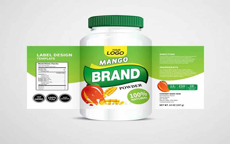 نکات چاپ لیبل نمونه محصول